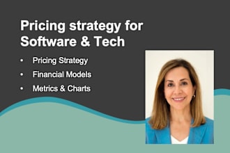 develop pricing and revenue strategy for software and tech