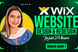 design or redesign wix, weebly website or wix online store