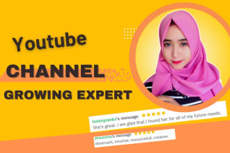 be your youtube channel manager and setup yt channel