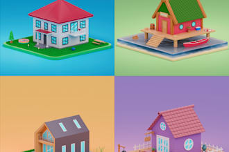 create professional 3d illustrations for your brand