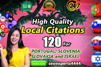 do live local citations for slovakia, portugal, isreal, indonesia, slovenia