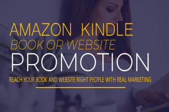 amazon kindle book marketing and website promotion