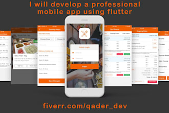 do mobile app development, UI design for android and IOS using flutter