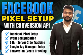 setup meta facebook pixel, google analytics 4, conversion API, tiktok pixel