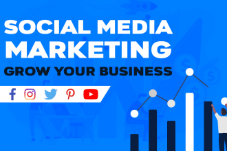 be your social media marketing manager to grow your business