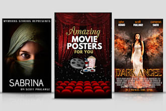 design amazing movie posters and other designs