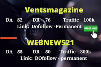provide guest post on ventsmagazine and webnews21