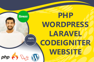fix error, PHP, wordpress, laravel, codeigniter, HTML websites