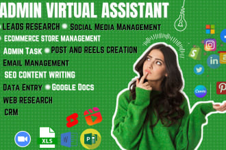 be your personal assistant in admin lead generation linkedin socialmedia