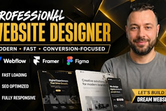design a unique responsive webflow website for your business