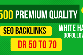 do high da, DR, tf permanent dofollow backlinks for SEO