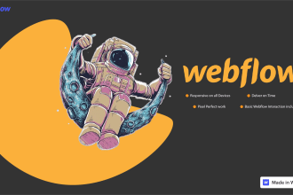 develop the custom webflow landing pages,  webflow websites