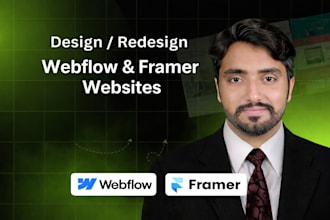 develop the custom webflow landing pages,  webflow websites