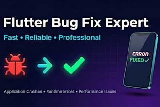 fix flutter app bugs and errors quickly