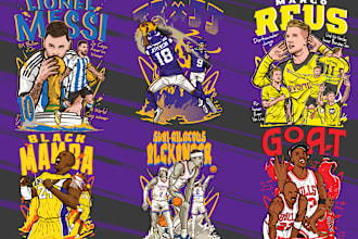 design sport football basketball nfl illustration