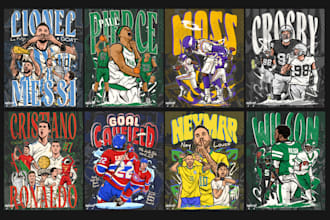draw sport illustration football basketball nfl