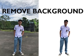 to professional edit and remove background photo