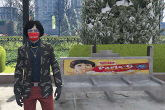 make custom poster for bench on gta 5 rp fivem server