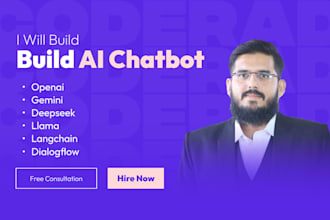 be ai engineer and build ai chatbot or agent using openai, deepseek, llm, rag
