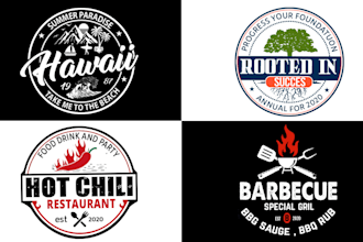 design a retro vintage logo and t shirt