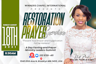 design a mind catching church flyer or event flyer design