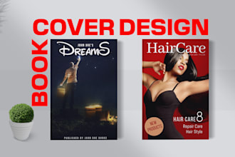 create modern, minimalist book cover design or kindle cover