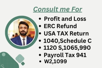 do profit and loss, USA tax return, bookkeeping in quickbooks,wave,xero as CPA