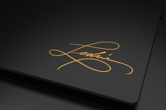 design a luxury signature logo for your brand