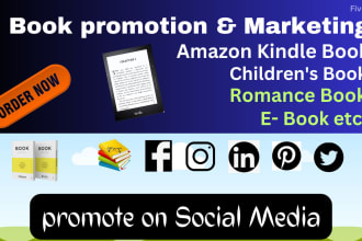 promote your ebook and kindle books with my book marketing service