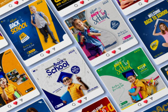 design tuition, back to school, summer camp posters