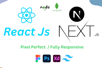 be your react js developer, next js developer