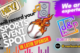 make your sports promo for television in latin spanish