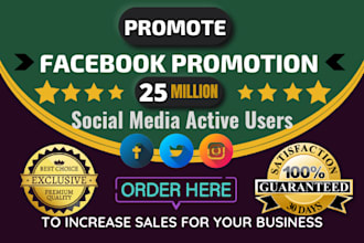 do facebook promotion,social media marketing and advertising