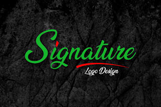 design unique signature logo for you