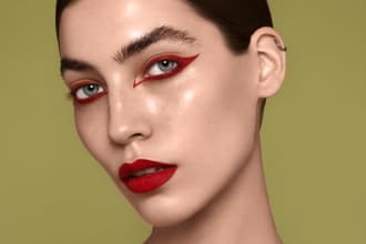 high end beauty portrait retouching