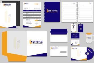 design invoice, business card, letterhead, and full stationery items in 24 hr