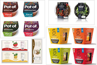 design spices pouch, bag, tube ice cream with the mockup