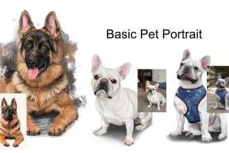 paint your pet portrait digitally
