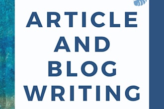 write blogs and articles