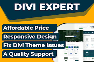 be your divi theme customization expert for wordress divi website