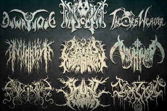 create extreme or black metal logo for your band or project