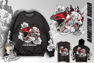 create design tshirt and apparel tiger japan art