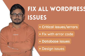 help to fix wordpress issues, errors, or problems quickly