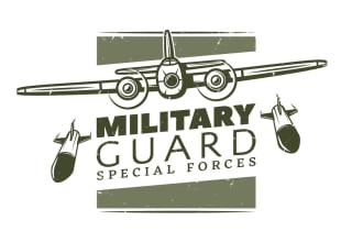 design fantastic high quality military logo with express delivery