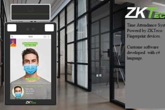 install and develop attendance systems with biomatric devices zkteco, etc