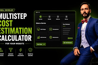 develop multistep cost estimation calculator