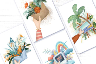 create a cute birthday card with custom lettering