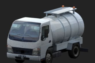 low poly HD 3d model