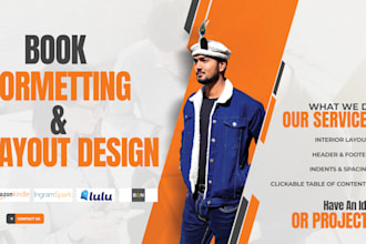 do book formatting and layout design for amazon ingramspark