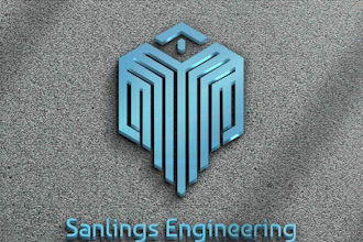 do professional high resolution, vector logo with 3d mockups